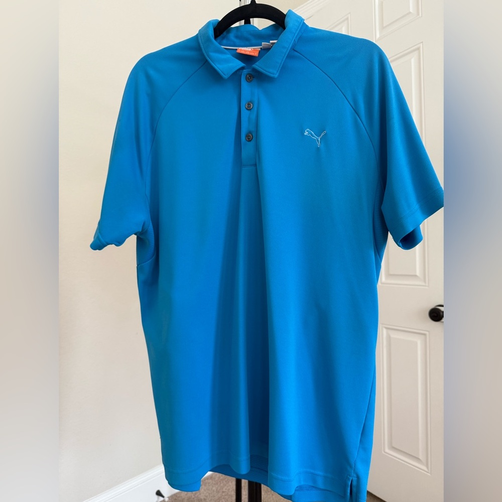 Puma Men's Vibrant Blue Golf Polo